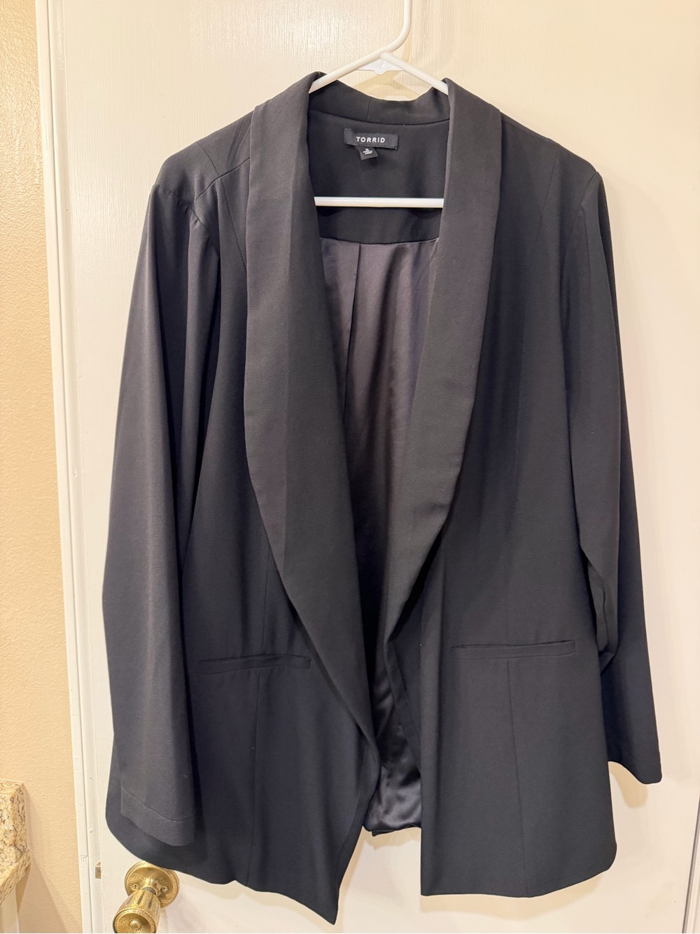 torrid Black Shawl Collar Open-Front Blazer size 3x